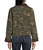 Stoosh Heavy Camo Print Twill Corduroy Collar Jacket, Color:Olive Camo - Image 2