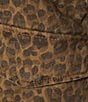 Stoosh Printed Heavy Leopard Print Twill Corduroy Collar Jacket, Color:Leopard - Image 5