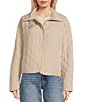 Stoosh Stoosh Quilted Corduroy Collared Barn Jacket, Color:Tan - Image 3