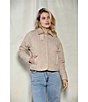 Stoosh Stoosh Quilted Corduroy Collared Barn Jacket, Color:Tan - Image 7