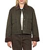 Stoosh Waxed Washed Long Sleeve Barn Jacket - Image 5