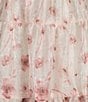 Storia Floral Print Deep V-Neck Tie Front Flutter Sleeve Tiered Maxi Dress, Color:Pink Rose - Image 4