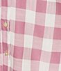 Storia Gingham Check Tie & Button Front Midi Dress - Image 3