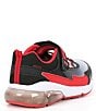 Color:Black/Red - Image 2 - Boys' Jaws Made2Play Light-Up Leather Mesh Washable Sneakers (Toddler)