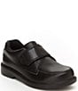 Color:Black - Image 1 - Boys' Laurence Leather SR Alternative Closure Shoes (Youth)