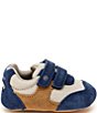 Color:Navy/Truffle - Image 2 - Boys' Mason Crib Shoe Sneakers (Infant)
