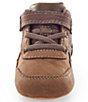 Color:Greige - Image 4 - Boys' Ryker Leather Bootie Crib Shoes (Infant)