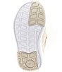 Color:Champagne - Image 6 - Girls' Holly SR Adaptive Sparkle Flower Detail Mary Janes (Infant)