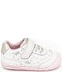 Color:White/Silver - Image 2 - Girls' Adalyn Leather Soft Motion Shoes (Infant)