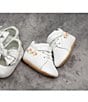 Color:White - Image 6 - Girls' Emilia Flower Detail Crib Shoes (Infant)