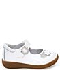 Color:White - Image 2 - Girls' Holly Patent Floral Accent Mary Janes (Toddler)