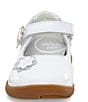 Color:White - Image 5 - Girls' Holly Patent Floral Accent Mary Janes (Toddler)