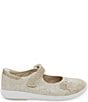Color:Champagne - Image 2 - Girls' Holly SR Sparkle Flower Detail Mary Janes (Youth)