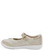Color:Champagne - Image 4 - Girls' Holly SR Sparkle Flower Detail Mary Janes (Youth)
