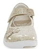 Color:Champagne - Image 5 - Girls' Holly SR Sparkle Flower Detail Mary Janes (Youth)
