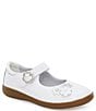 Color:White - Image 1 - Girls' Holly SR Patent Leather Mary Janes (Toddler)