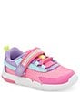 Color:Pink Multi - Image 1 - Girls' Ian SRT Sneakers (Toddler)