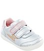 Color:Silver Multi - Image 1 - Girls' Kennedy Soft Motion Leather Sneakers (Infant)