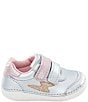Color:Silver Multi - Image 2 - Girls' Kennedy Soft Motion Leather Sneakers (Infant)