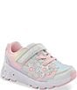 Color:Rainbow Multi - Image 1 - Girls' Light Up Floral Glimmer Sneakers (Infant)