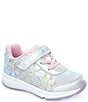 Color:Iridescent - Image 1 - Girls' Light Up Floral Glimmer Sneakers (Infant)