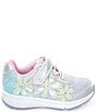 Color:Iridescent - Image 2 - Girls' Light Up Floral Glimmer Sneakers (Infant)