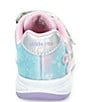 Color:Iridescent - Image 3 - Girls' Light Up Floral Glimmer Sneakers (Infant)
