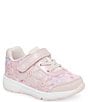 Color:Blush - Image 1 - Girls' Light Up Floral Glimmer Sneakers (Infant)