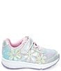 Color:Iridescent - Image 2 - Girls' Light Up Floral Glimmer Sneakers (Toddler)