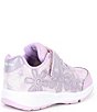 Color:Lavender - Image 2 - Girls' Light Up Floral Glimmer Sneakers (Toddler)