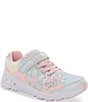 Color:Rainbow Multi - Image 1 - Girls' Light Up Floral Glimmer Sneakers (Toddler)