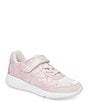 Color:Blush - Image 1 - Girls' Light Up Floral Glimmer Sneakers (Youth)