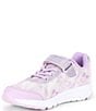 Color:Lavender - Image 4 - Girls' Light Up Floral Glimmer Sneakers (Youth)