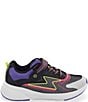 Color:Black Neon - Image 2 - Girls' Lighted Zips Cosmic 2.0 Sneakers (Youth)