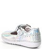 Color:Silver Iridescent - Image 3 - Girls' Lucianne Soft Motion Leather T-Strap Mary Janes (Infant)