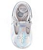 Color:Silver Iridescent - Image 5 - Girls' Lucianne Soft Motion Leather T-Strap Mary Janes (Infant)