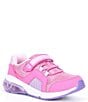 Color:Pink - Image 1 - Girls' Lumi Bounce Made2Play Washable Light-Up Sneakers (Youth)
