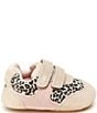 Color:Tan Leopard - Image 2 - Girls' Mason Crib Shoe Sneakers (Infant)