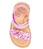 Color:Magenta - Image 5 - Girls' Monique SRT Leather Sandals (Infant)