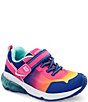 Color:Magenta Multi - Image 1 - Girls' Radiant Bounce Made2Play Washable Light Up Sneakers (Infant)