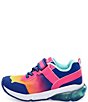 Color:Magenta Multi - Image 4 - Girls' Radiant Bounce Made2Play Washable Light Up Sneakers (Infant)