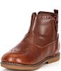 Color:Cedar - Image 4 - Girls' Stella Leather Boots (Youth)