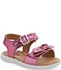 Color:Hot Pink - Image 1 - Girls' Whitney Bow Detail Sandals (Infant)