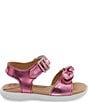 Color:Hot Pink - Image 2 - Girls' Whitney Bow Detail Sandals (Infant)