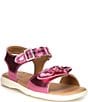 Color:Hot Pink - Image 1 - Girls' Whitney Bow Detail Sandals (Toddler)