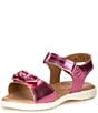 Color:Hot Pink - Image 4 - Girls' Whitney Bow Detail Sandals (Toddler)