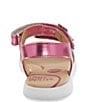 Color:Hot Pink - Image 3 - Girls' Whitney SR Bow Detail Sandals (Toddler)