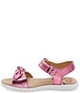Color:Hot Pink - Image 4 - Girls' Whitney SR Bow Detail Sandals (Toddler)