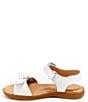 Color:White - Image 3 - Girls' Whitney SR Bow Detail Sandals (Toddler)
