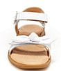 Color:White - Image 4 - Girls' Whitney SR Bow Detail Sandals (Toddler)